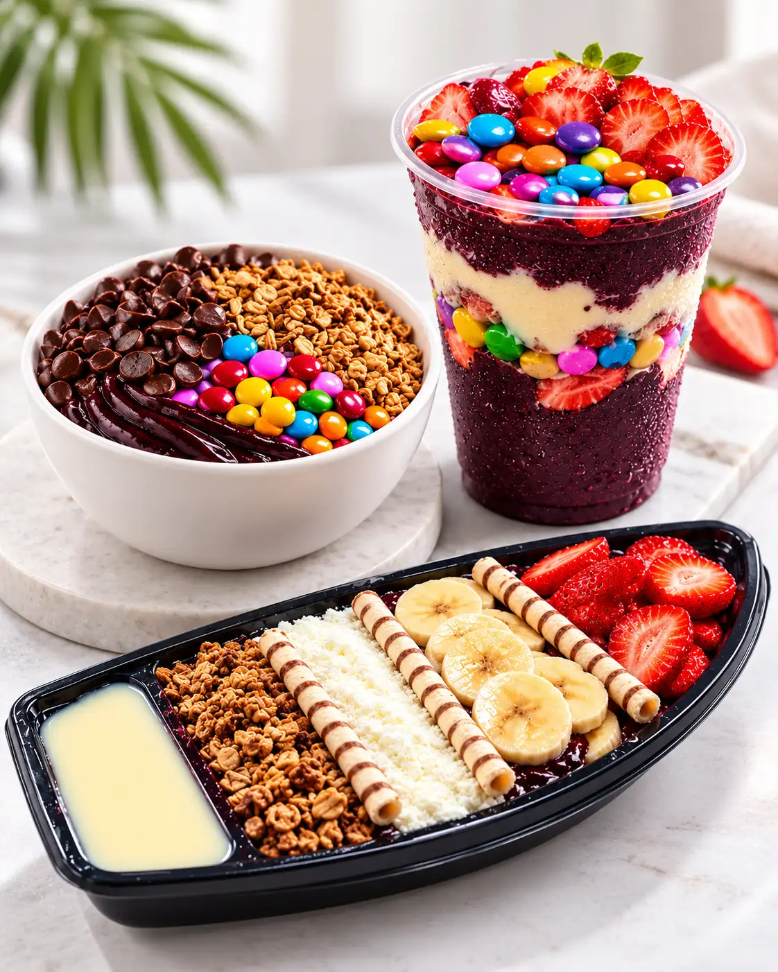 Opções de Açaí